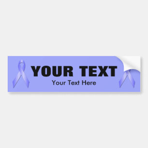 Light Blue Awareness Ribbon Autoaufkleber 3