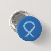 Light Blue Awareness Ribbon benutzerdefinierte But Button (Vorne & Hinten)