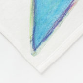 Light Blue Awareness Ribbon Hope Cure Blanket Fleecedecke (Ecke)