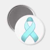 Light Blue Awareness Ribbon Magnet (Vorderseite/Rückseite)