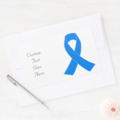 Light Blue Awareness Ribbon Rechteckiger Aufkleber (Umschlag)