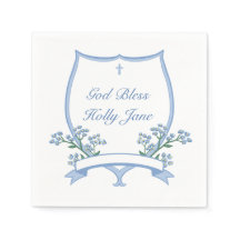 Light Blue Baptisse Vorname in Wappen