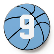 Light Blue Basketball Custom Player Number or Text
