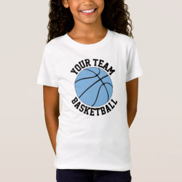Light Blue Basketball Team Name, Spieler und Numme T-Shirt