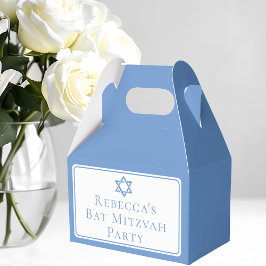 Light Blue Bat Mitzvah Party Star von David Geschenkschachtel