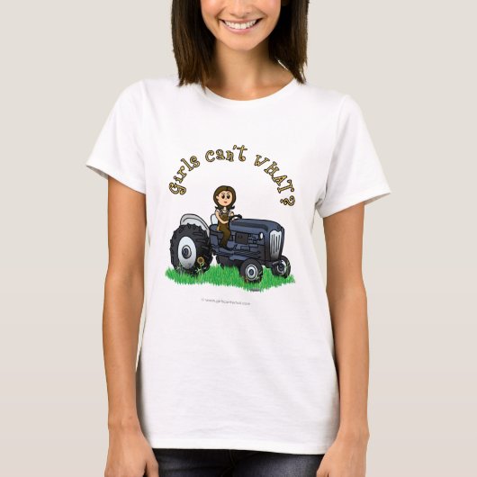 Light Blue Bauer Girl T-Shirt (Vorderseite)
