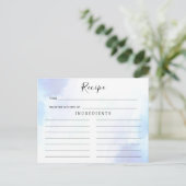 Light Blue, Beach Wedding Card Postkarte (Stehend Vorderseite)