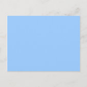 Light Blue Blank Postkarte (Vorderseite)