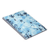 Light Blue Blume "Notes" Notizblock (Rechte Seite)