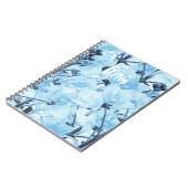 Light Blue Blume "Notes" Notizblock (Linke Seite)