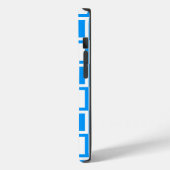 Light Blue Bold Mod Squares Case-Mate iPhone Hülle (Rückseite / Links)