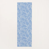 Light Blue Bow Pattern Individuelle Name Yoga Mat Yogamatte (Rückseite)