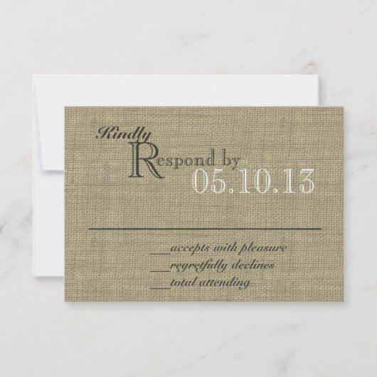 Light Blue Bow Response Card RSVP Karte (Vorderseite)