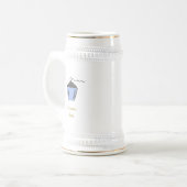 Light Blue Bryn Mawr Lantern Anassa Kata Bierglas (Vorderseite Links)