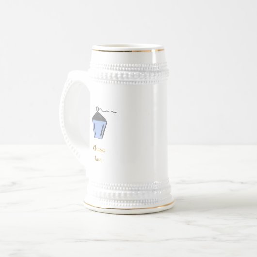 Light Blue Bryn Mawr Lantern Anassa Kata Bierglas (Vorderseite Links)