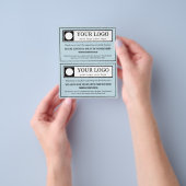 Light Blue Budget 2 in 1 Vielen Dank für Ihren Rab Flyer (Gruppe)