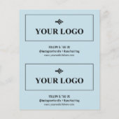 Light Blue Budget 2 in 1 Vielen Dank für Ihren Rab Flyer (Hinten)