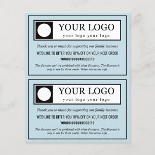 Light Blue Budget 2 in 1 Vielen Dank für Ihren Rab Flyer