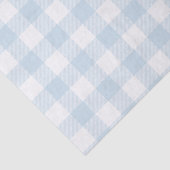 Light Blue Buffalo Karo Pattern Seidenpapier (Ausschnitt)