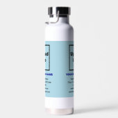 Light Blue Business Brand auf isoliert Trinkflasche (Rechts)