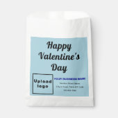 Light Blue Business Brand; Valentine; Papiertasche Geschenktütchen (Vorderseite)