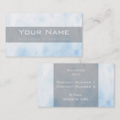 Light Blue Business Card Visitenkarte (Vorne/Hinten)