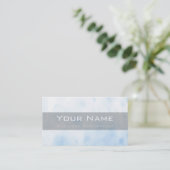 Light Blue Business Card Visitenkarte (Stehend Vorderseite)