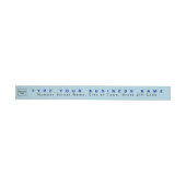 Light Blue Business Rücksendeadresse Slim (Person)