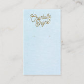 Light Blue Calligraphy Script für das Unternehmen Visitenkarte (Vorderseite)