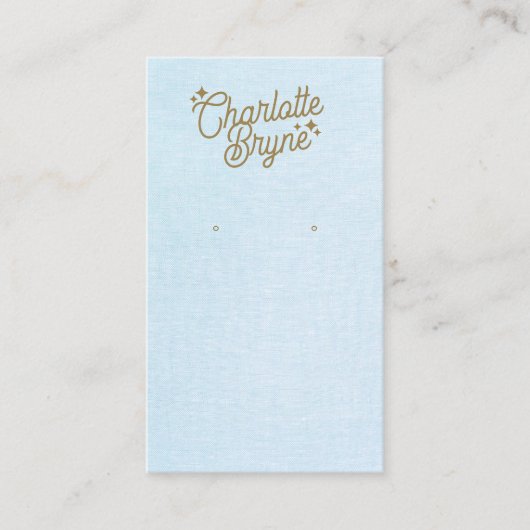 Light Blue Calligraphy Script für das Unternehmen Visitenkarte (Vorderseite)