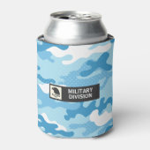 Light Blue Camouflage Pattern Beverage Insulator Dosenkühler (Kanne Vorderseite)