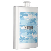 Light Blue Camouflage Pattern Military Flachmann (Rechts)