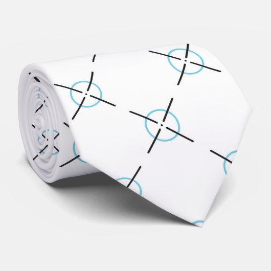 Light Blue Center implizit Krawatte (Gerollt)