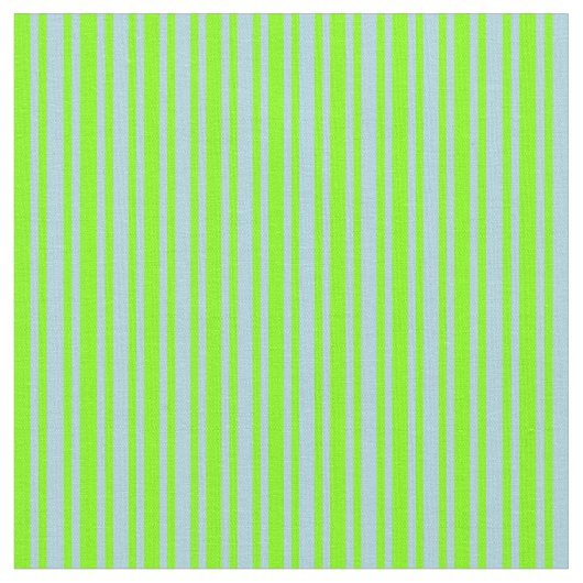 Light Blue & Chartreuse farbige Linien Stoff (Nahaufnahme)