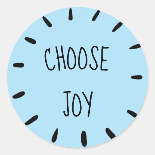 Light Blue Choose Joy Sticker Sheet (Vorderseite)