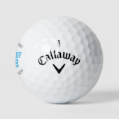 Light Blue Classic Varsity Graduate Class Gift Golfball (Logo)