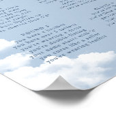 Light Blue Cloud Bachelorette Drink If Game Poster (Ecke)