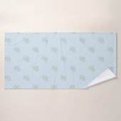 Light Blue Confetti Dots Badehandtuch (Badehandtuch)