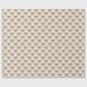 Light Blue Cup Nahtloses Muster. Geschenkpapier (Flach)