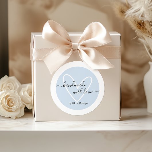 Light Blue Custom Danke Aufkleber Packung