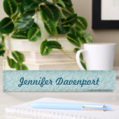 Light Blue Custom Desk Namplate Namensplakette