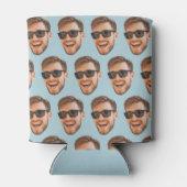 Light Blue Custom Foto Party liefert mit Gesichtsh Dosenkühler (Rückseite)