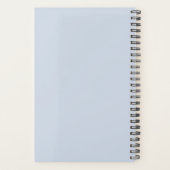 Light Blue Custom Monogram 2026 Planner Planer (Rückseite)