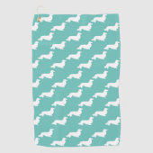 Light Blue Dackel Gift Golf Handtuch (Vorderseite)