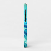 Light Blue Dahlia Blume Case-Mate iPhone Hülle (Hinten/Links)