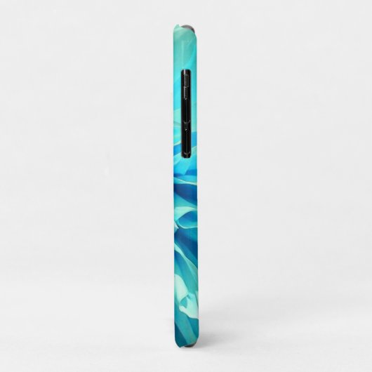 Light Blue Dahlia Blume Case-Mate iPhone Hülle (Hinten/Links)