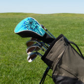 Light Blue Dahlia Blume Golf Headcover (In SItu)