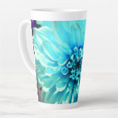 Light Blue Dahlia Blume Milchtasse (Linke Ecke)