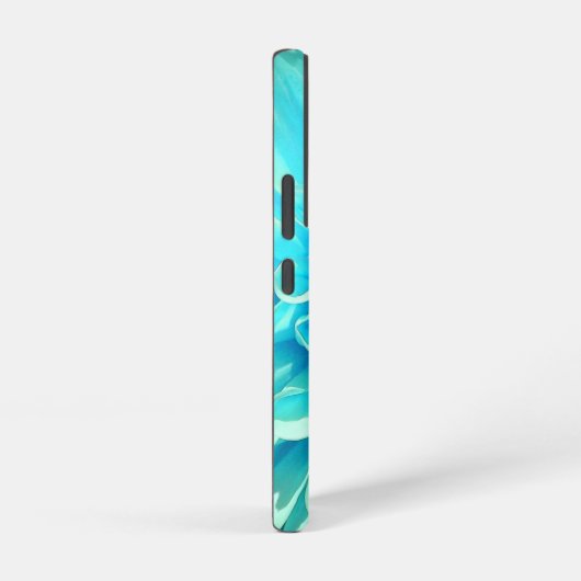 Light Blue Dahlia Blume Samsung Galaxy Hülle (Rechte Seite)