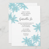 Light Blue Daisies Brautparty Einladung (Vorne/Hinten)